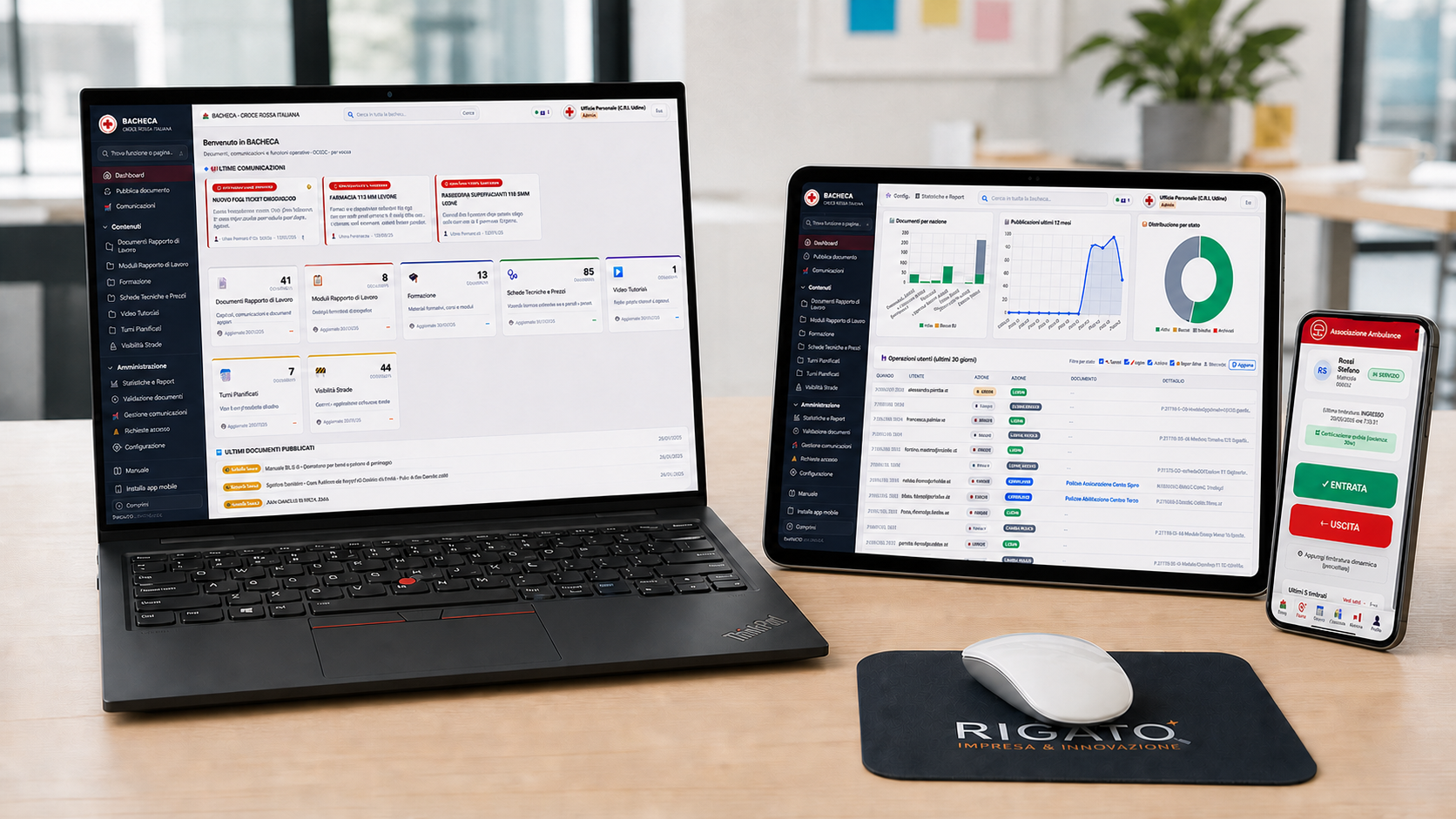 HRSTE su desktop, tablet e smartphone